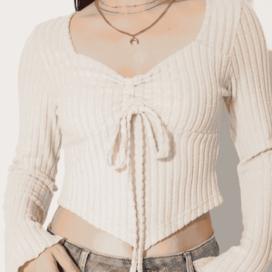 drawstring top